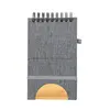 Halter Notizbuch Alyxa - grau, Farbe: grau personalisierte Geschenke 
