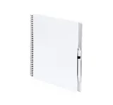 Notizbuch Tecnar, Farbe: weiß personalisierte Geschenke 