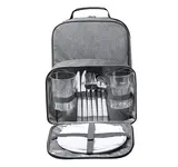 Picnic Kühltasche Rucksack Kazor, Farbe: grau personalisierte Geschenke 