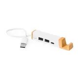 USB Hub Kartip, Farbe: weiß personalisierte Geschenke 