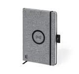 Ladegerät Notizblock Bein, Farbe: grau personalisierte Geschenke 