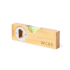 Flaschenöffner mit Wasserwaage Level Nudok personalisierte Geschenke 