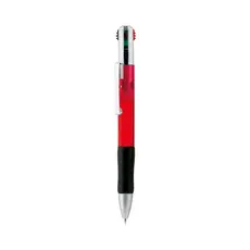 Kugelschreiber Multifour, Farbe: rot personalisierte Geschenke 