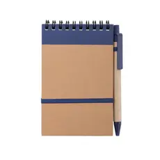 Notizbuch Ecocard, Farbe: navy blau personalisierte Geschenke 