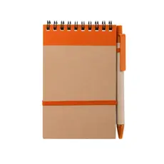 Notizbuch Ecocard, Farbe: orange personalisierte Geschenke 