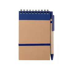 Notizbuch Ecocard, Farbe: blau personalisierte Geschenke 
