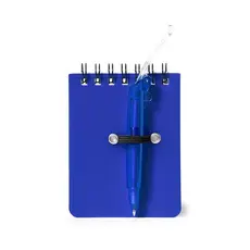 Mini Notizbuch Duxo, Farbe: blau personalisierte Geschenke 