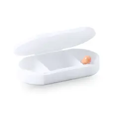 Pillendose Trizone, Farbe: weiß personalisierte Geschenke 