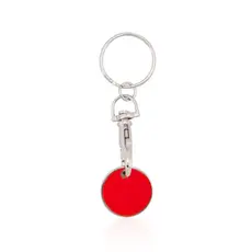 Schlüsselanhänger EK-Chip Euromarket, Farbe: rot personalisierte Geschenke 