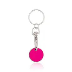 Schlüsselanhänger EK-Chip Euromarket, Farbe: rosa personalisierte Geschenke 