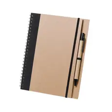 Notizbuch Tunel, Farbe: schwarz personalisierte Geschenke 