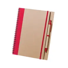 Notizbuch Tunel, Farbe: rot personalisierte Geschenke 