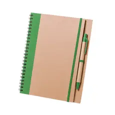Notizbuch Tunel, Farbe: grün personalisierte Geschenke 