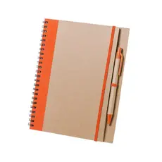Notizbuch Tunel, Farbe: orange personalisierte Geschenke 