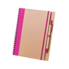 Notizbuch Tunel, Farbe: rosa personalisierte Geschenke 