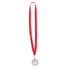 Medaille Corum, Farbe: red - silver personalisierte Geschenke 
