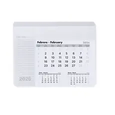Mauspad Kalender Rendux, Farbe: weiß personalisierte Geschenke 