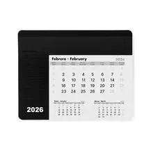 Mauspad Kalender Rendux, Farbe: schwarz personalisierte Geschenke 