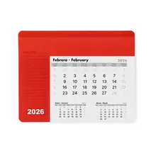 Mauspad Kalender Rendux, Farbe: rot personalisierte Geschenke 