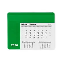 Mauspad Kalender Rendux, Farbe: grün personalisierte Geschenke 
