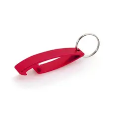 Schlüsselanhänger Flaschenöffner Samo, Farbe: rot personalisierte Geschenke 