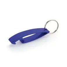 Schlüsselanhänger Flaschenöffner Samo, Farbe: blau personalisierte Geschenke 
