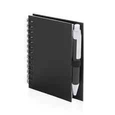 Notizbuch Pilaf, Farbe: schwarz personalisierte Geschenke 