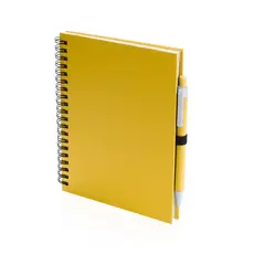 Notizbuch Koguel, Farbe: gelb personalisierte Geschenke 
