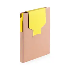 Notizblock Cravis, Farbe: gelb personalisierte Geschenke 