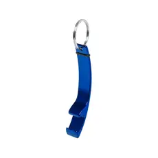 Schlüsselanhänger Flaschenöffner Milter, Farbe: blau personalisierte Geschenke 