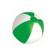 Strandball Portobello, Farbe: weiß - grün personalisierte Geschenke 