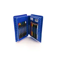 Federmappe Clown, Farbe: blau personalisierte Geschenke 
