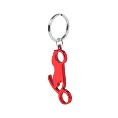 Schlüsselanhänger Flaschenöffner Blicher, Farbe: rot personalisierte Geschenke 