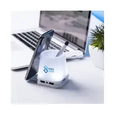 USB Hub Stifthalter Belind, Farbe: weiß personalisierte Geschenke 