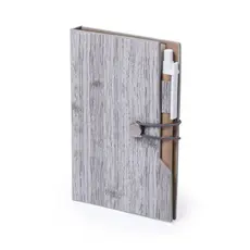 Notizblock Rasmor, Farbe: grau personalisierte Geschenke 