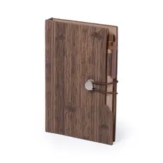 Notizblock Rasmor, Farbe: braun personalisierte Geschenke 