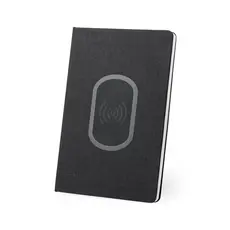 Ladegerät Notizblock Kevant, Farbe: schwarz personalisierte Geschenke 