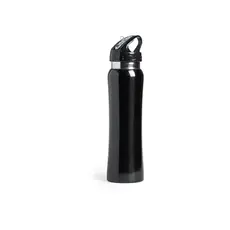 Trinkflasche Smaly, Farbe: schwarz personalisierte Geschenke 
