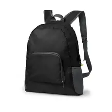 Faltbarer Rucksack Mendy, Farbe: schwarz personalisierte Geschenke 