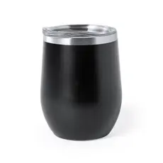 Wärme Trinkbecher Bobby, Farbe: schwarz personalisierte Geschenke 