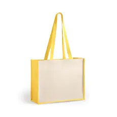 Tasche Rotin, Farbe: gelb personalisierte Geschenke 