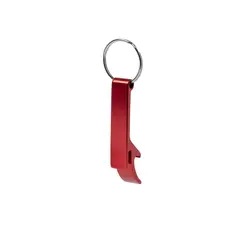 Schlüsselanhänger Flaschenöffner Stiked, Farbe: rot personalisierte Geschenke 