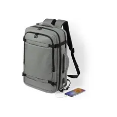 Dokumententasche Rucksack Sulkan, Farbe: grau personalisierte Geschenke 