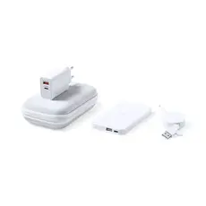 Power Bank Set Cody, Farbe: weiß personalisierte Geschenke 