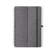 Halter Notizbuch Maisux, Farbe: grau personalisierte Geschenke 