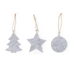 Ornament Set Chandun, Farbe: grau personalisierte Geschenke 