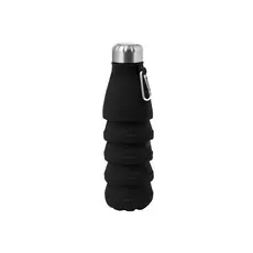 Faltbare Trinkflasche Fael, Farbe: schwarz personalisierte Geschenke 