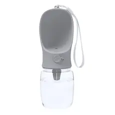 Trinkflasche für Haustier Flaganan, Farbe: grau personalisierte Geschenke 