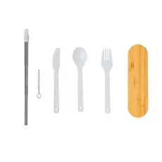 Besteckset Milner, Farbe: weiß personalisierte Geschenke 