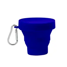 Faltbarer Trinkbecher Klimt, Farbe: blau personalisierte Geschenke 